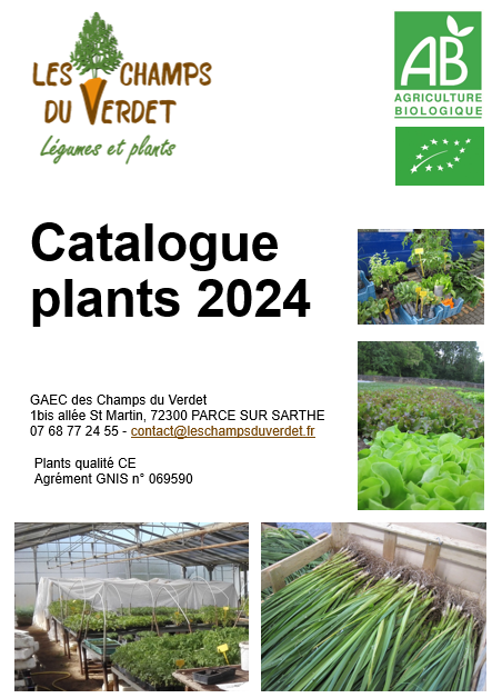 catalogue de plants